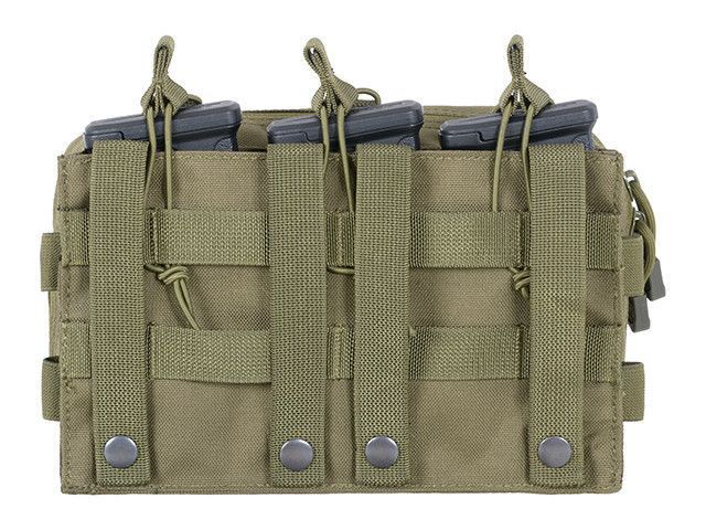 Тройной подсумок винтовочный с карманом - Olive [8FIELDS] M51613213-OD фото