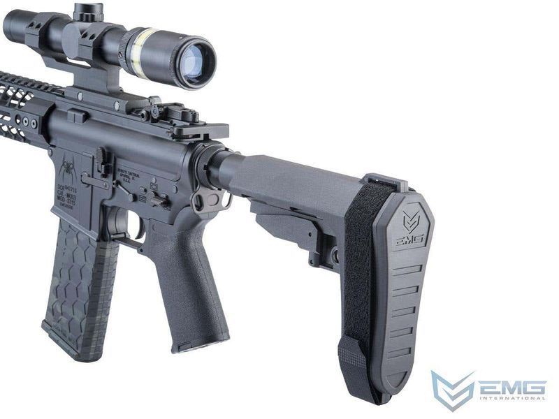 Приклад EMG "Beta" Brace-Style выдвижной для реплик M4 &mdash; чёрный 26683_evk фото
