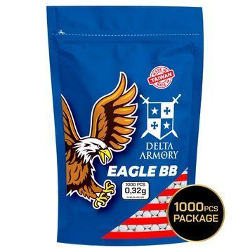М'ячі для страйкболу BB Delta Armory EAGLE 0,32г 1000 шт DA-BB-EGL-032-1000_ct фото