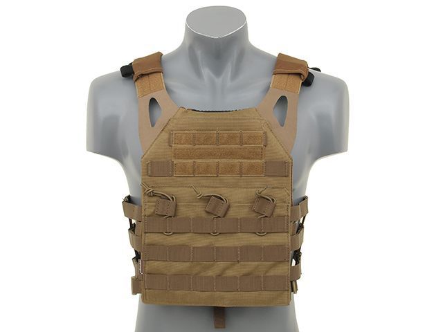 Легкий Jump Plate Carrier з аналогом балістичних пластин - Coyote Brown [Emerson] (для страйкболу) EM7344CB_tw фото