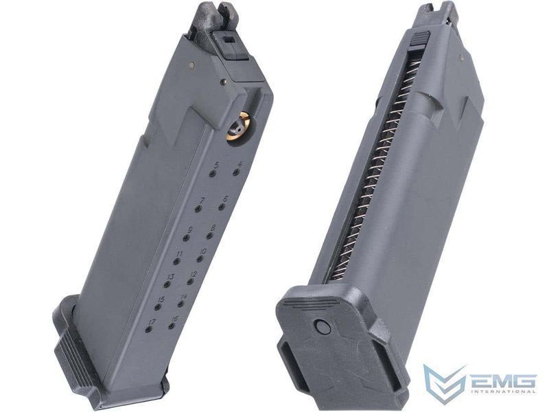 Магазин EMG на 17 куль CO2 для пістолетів EMG SI ARK GBB &mdash; чорний 119649_evk фото