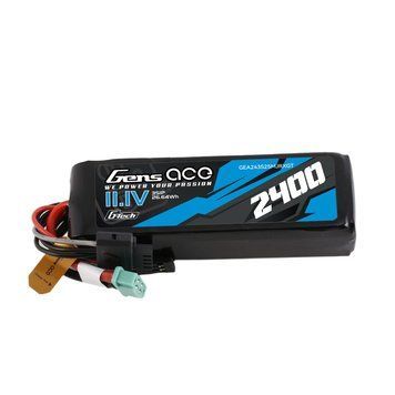 Gens ace Mini G-Tech 2400mAh 11.1V 3S1P 25C LIPO акумулятор Комплект для приймача GEA243S25MJRXGT_gs фото