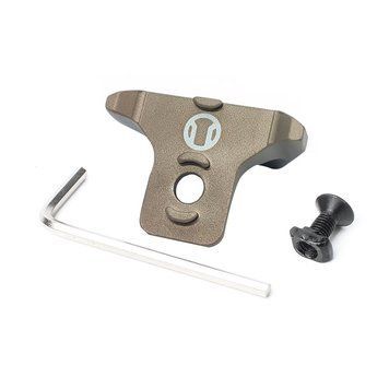Страйкбольна тактична ручка Keymod/M-Lok LOGO Hand Stop Metal ME06095-DE-LOGO_ct фото