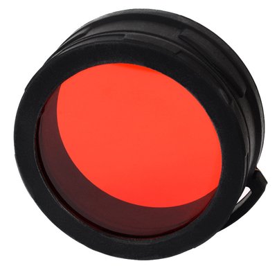 Диффузор фильтр для фонарей Nitecore NFR60 (60mm), красный 6-1054 фото