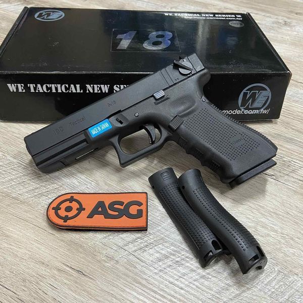 Пистолет Glock 18c &ndash; Gen4 GBB &ndash; Black [WE] (для страйкбола) 5075-BK фото