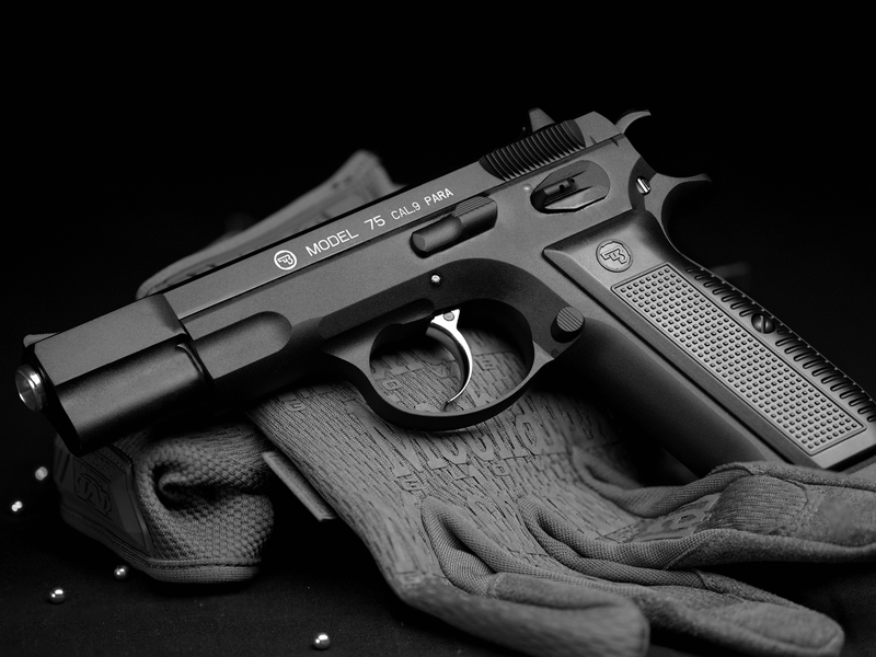 CZ 75, 4.5 мм пневматическое ружье, CO2, Блоубэк, BB, чёрный 17619_ag фото