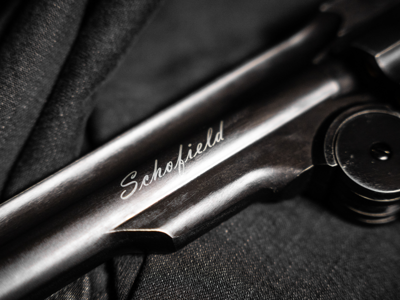 ASG Schofield, 4.5 мм 6" пневматична зброя, CO2, кульки (BB), старіння чорний, дерев&rsquo;яна ручка 18911_ag фото