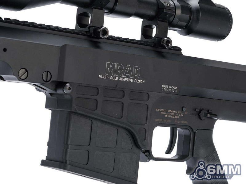 Снайперська гвинтівка 6mmProShop / Snow Wolf Barrett M98B MRAD AEG &mdash; чорна 87951_evk фото