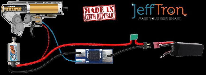 Электронный спуск (Mosfet) JeffTron Micro III (для страйкбола) JEF-08-020989 фото