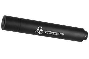 Глушитель 167x26 мм Special Forces Biohazard &mdash; Black [Slong Airsoft] (для страйкбола) SL00329 фото