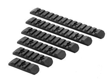 Комплект полимерных монтажных планок - MLOCK/Key-mod - Black [MP] (для страйкбола) MP02013-BK_BR фото