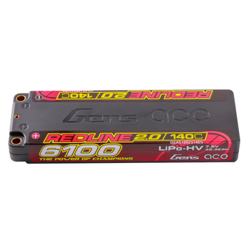 Gens ace Redline 2.0 Series 6100mAh 2S 7.6V 140C HardCase HV Lipo акумулятор Pack with Hardcase 56# GEA61002S14D5_gs фото