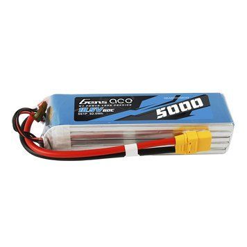 Gens ace 5000mAh 18.5V 60C 5S1P Lipo аккумулятор Упаковка с XT90 GEA50005S60X9_gs фото