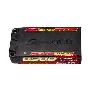 Gens ace Redline 2.0 Series 8500mAh 1S2P 3.7V 140C Lipo акумулятор Pack with Hardcase 65# GEA85001S14D5_gs фото