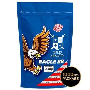 М'ячі для страйкболу BB Delta Armory EAGLE 0,40г 1000 шт DA-BB-EGL-040-1000_ct фото