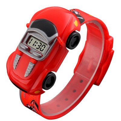 Часы детские Skmei Машинка 1241, красные, в металлическом боксе 175-1067-red фото