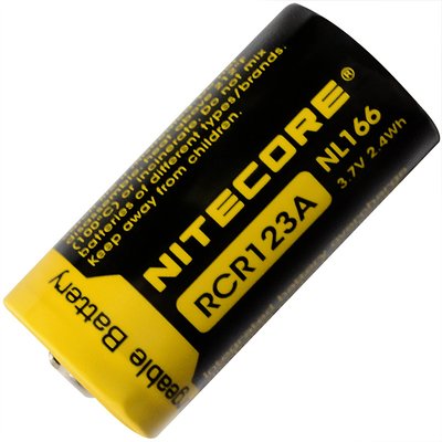 Аккумулятор литиевый Li-Ion CR123A Nitecore NL166 3.7V (650mAh), защищенный 6-1022 фото