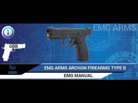 Пистолет Archon Firearms Type B GBB &mdash; Cerakote Silver &mdash; EMG 29490_evk фото