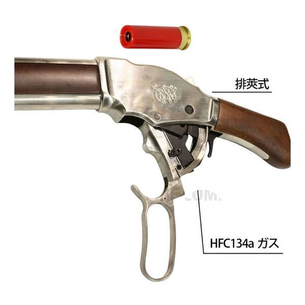Дробовик 6mmProShop M1887 Terminator by S&T газовый, Sawed Off &mdash; серебристый/дерево 34132_evk фото