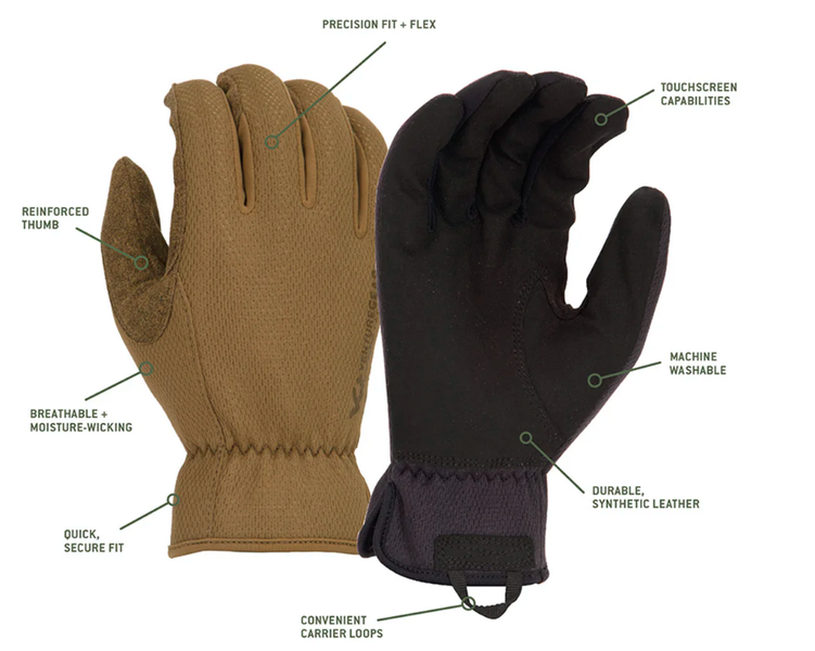 Тактические перчатки Venture Gear Tactical VGTG20 Medium-Duty Operator, черные, размер L (9) VGTG20BL фото