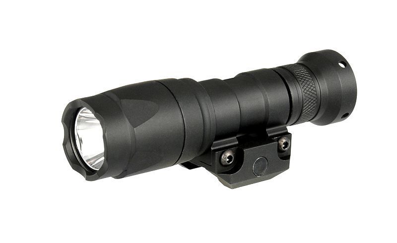 Компактный тактический фонарь на оружие LED 200 люмен &ndash; Черный [Element] EX191-BK_tw фото
