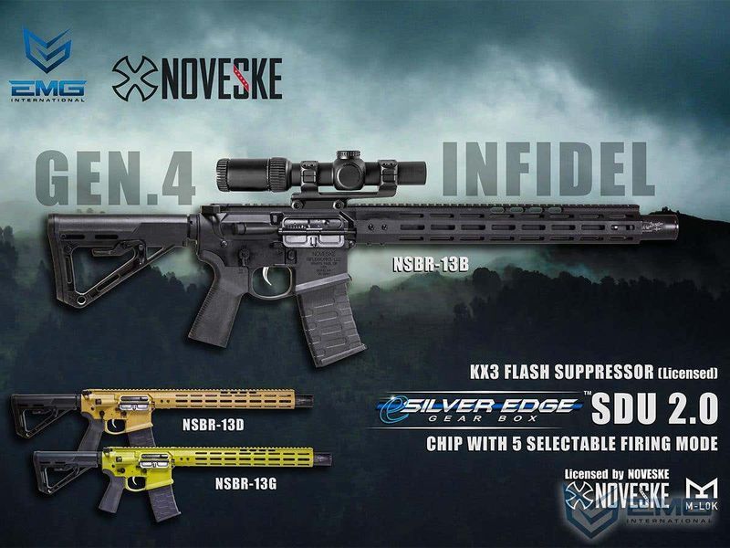 Автомат EMG / APS Noveske N4 Gen.4 Infidel AEG &mdash; Bazooka Green 12378_evk фото