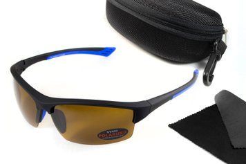 Очки поляризационные BluWater Daytona-1 Polarized (brown), гидрофобные коричневые линзы (Repelon&trade;) 4ДЕЙТ1-Г50П фото