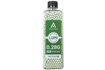 Страйкбольні кулі Arcturus RS LUMI BIO TRACER Match Grade 0.28g BBs 3000 pieces bottle Green 34209 фото