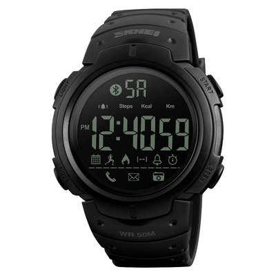 Часы, смарт-браслет Skmei 1301, черные, в металлическом боксе 175-1098-black_b_m фото
