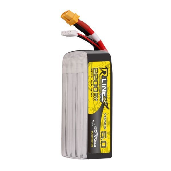 Версія Tattu R-Line 5.0 18.5V 2200mah 5S 150C Lipo акумулятор з роз&rsquo;ємом XT60U-F TAA22005S15X6_gs фото
