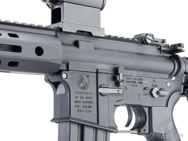 Автомат Cybergun Colt Sportsline M4 AEG з гірбоксом G3 &mdash; URX4 8.5", чорний 97915_evk фото