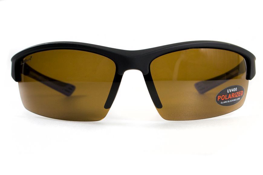 Окуляри поляризаційні BluWater Daytona-1 Polarized (brown), гідрофобні коричневі лінзи (Repelon&trade;) 4ДЕЙТ1-Г50П фото