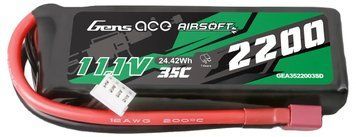 Акумулятор Li-Po Gens Ace 2200 mAh 11,1 V 35C, T-Plug / Deans GEA3522003SD_BR фото