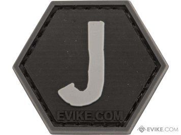 Нашивка Hex з літерою J &mdash; чорний &mdash; Evike 77081_evk фото