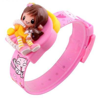 Часы детские Skmei Девочка 1240, светло-розовые, в металлическом боксе 175-1066_pink_bm фото