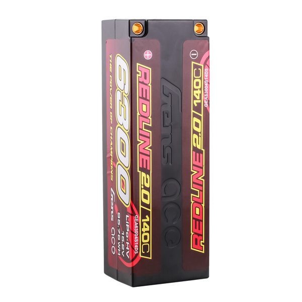 Gens ace Redline 2.0 Series 6300mAh 4S 15.2V 140C HardCase HV Lipo акумулятор Pack with Hardcase 59# GEA63004S14D5_gs фото