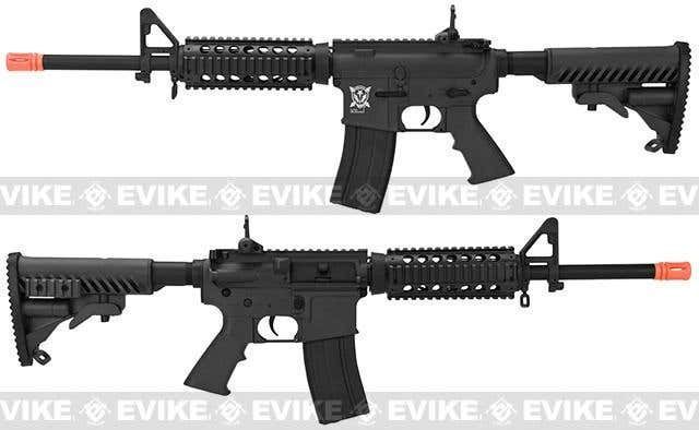 Автомат APS Kompetitor Electric Blowback M4 RIS AEG &mdash; чёрный 47654_evk фото