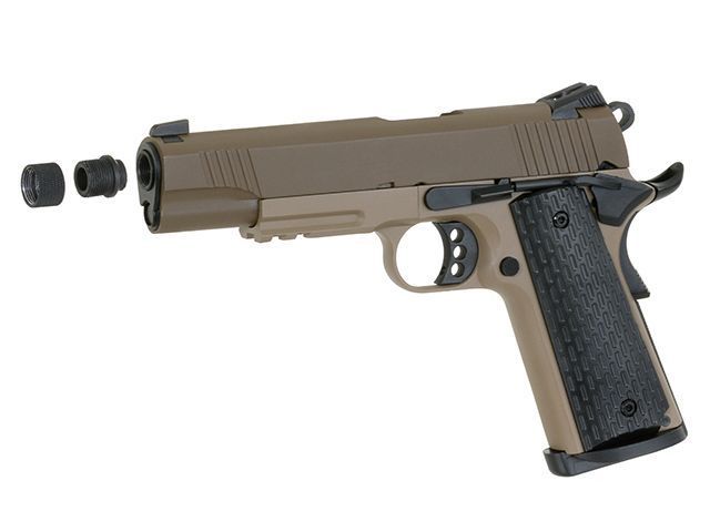 Страйкбольный пистолет COLT 1911 Kimber R28 &ndash; BLACK [Army Armament] (для страйкбола) R28(TG-1)_tw фото