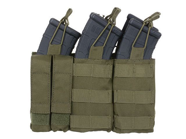 Тройной подсумок пистолетно-винтовый AK/9mm (5 plus 2) &mdash; Olive [8FIELDS] M51613137-OD фото