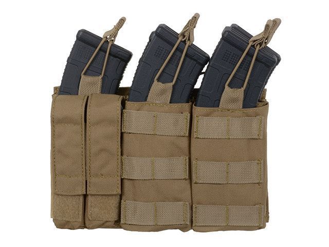 Тройной подсумок пистолетно-винтовый AK/9mm (5 plus 2) &mdash; Olive [8FIELDS] M51613137-OD фото