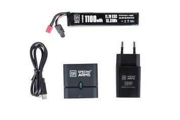 Зарядний пристрій Specna Arms EASY NANO 10W з акумулятором Li-Po 1100 mAh 25C 11.1V T-Deans G-Tech SPE-06-046160_gf фото