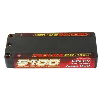 Gens ace Redline 2.0 Series 5100mAh 2S 7.6V 140C HardCase 134# HV Lipo акумулятор GEA51002S14M5_gs фото