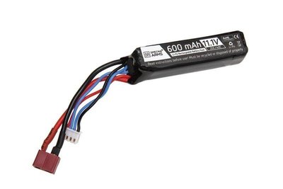 Акумулятор LiPo 11,1 V 600 mAh 20/40C для PDW — T-Connect (Deans) [Specna Arms] (для стрейкболу) SPE-06-028188 фото