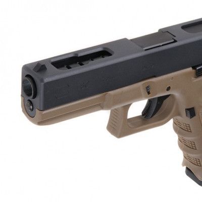 Пістолет Glock 18c - Gen3 GBB - Half Tan [WE] (для страйкболу) SS10003-HT фото