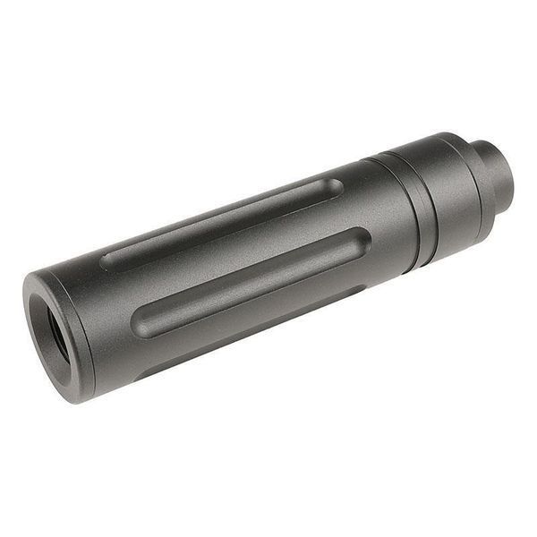 Глушник 110x27mm Short Type D (14 мм CCW) &mdash; Black [Slong Airsoft] (для страйкболу) SL00323 фото