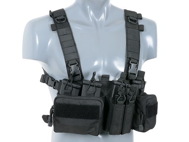 Нагрудник розвідника/снайпера Buckle Up Recce/Sniper Chest Rig - Чорний (Black) [8FIELDS] M51611053-BK_tw фото