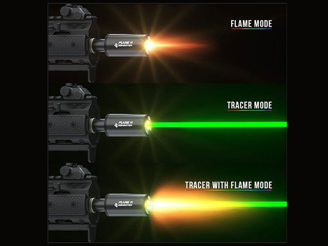 Трассирующий глушитель Tracer FLARE M BT Bluetooth UNIT WITH FLAME EFFECT [ESHOOTER] (для страйкбола) ESH-09-040024(V700) фото