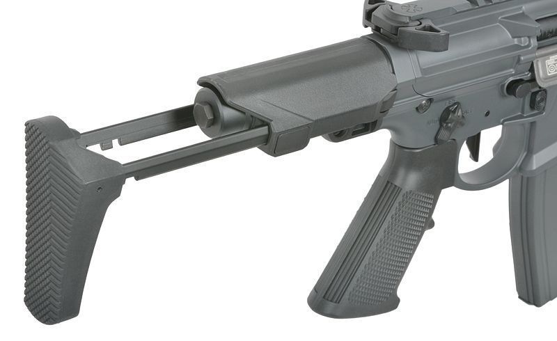 Газовая страйкбольная винтовка (GBBR) Noveske N4 Ghetto Blaster 10.5" MWS Gen3 - Серая / Sniper Grey [EMG] G102B-SG_tw фото
