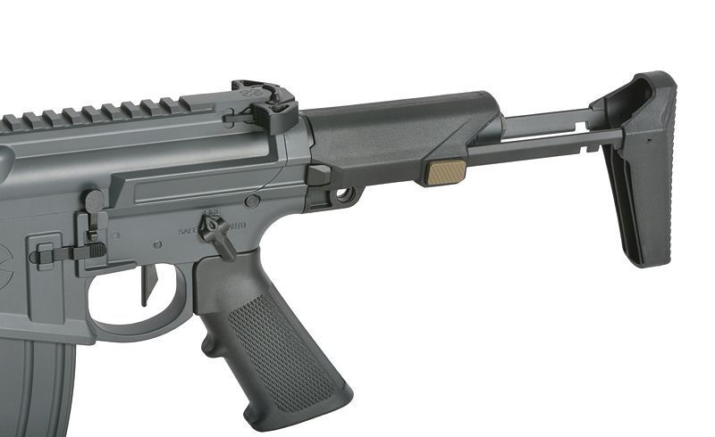 Газовая страйкбольная винтовка (GBBR) Noveske N4 Ghetto Blaster 10.5" MWS Gen3 - Серая / Sniper Grey [EMG] G102B-SG_tw фото