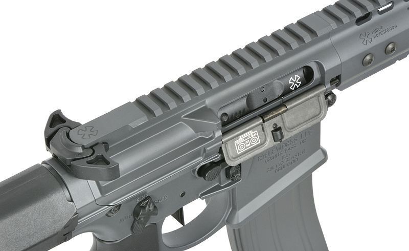 Газовая страйкбольная винтовка (GBBR) Noveske N4 Ghetto Blaster 10.5" MWS Gen3 - Серая / Sniper Grey [EMG] G102B-SG_tw фото